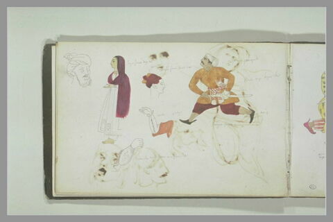 Etudes d'après des miniatures persanes, image 1/1