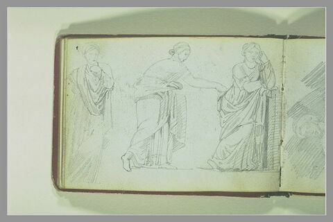 Trois figures de femmes drapées, d'après l'antique, image 1/1