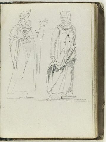 Deux personnages en costume médiévaux, image 1/1