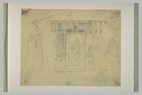 Orientaux, et figures dans une échoppe, image 2/2