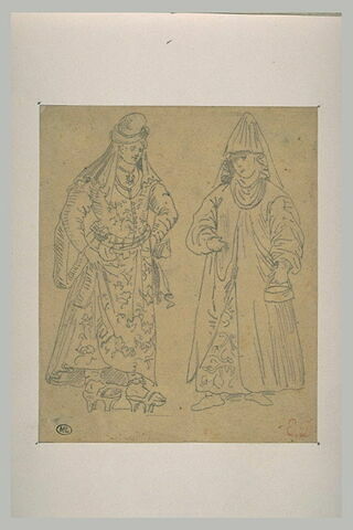 Deux femmes en costumes orientaux, image 1/1