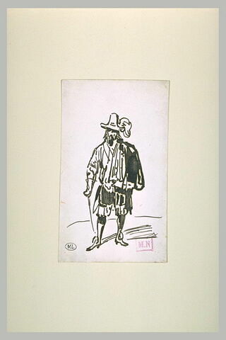 Homme en costume espagnol du XVIIè siècle, image 1/2