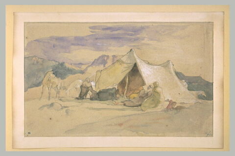 Un campement arabe avec des chevaux, image 2/2