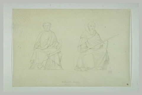 Saint Pierre et saint Paul assis