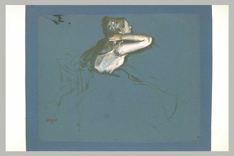 Danseuse assise, tournée vers la droite, image 2/2