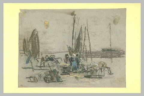 Déchargement sur un quai, image 1/1