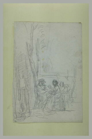 Paysans assis autour d'une table, image 1/1