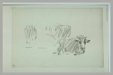Etude sommaire de trois bovidés, image 1/1