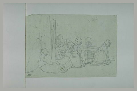 Femmes bretonnes assises sur le sol ou à genoux, image 1/1