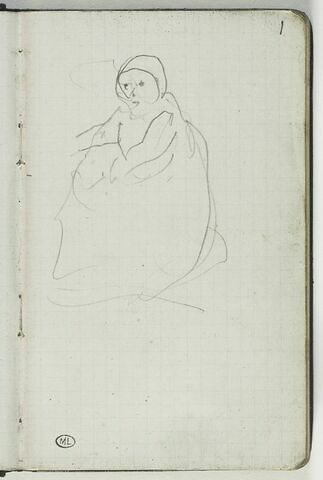 Personnage assis, image 1/5