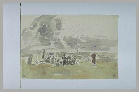 Vue d'une plage sous un ciel chargé, image 1/1