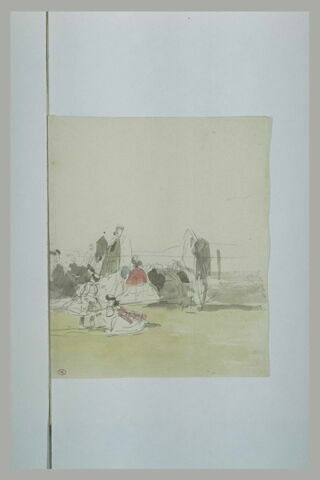 Personnes réunies sur une plage, image 1/1