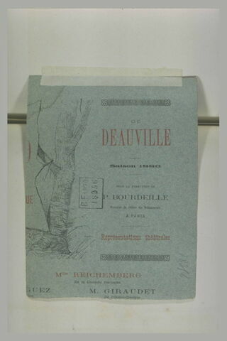 Homme assis, vu de dos, et trois dames, à chapeaux, assises, image 2/2