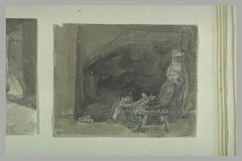 Femme et deux enfants jouant dans une chambre, image 1/1