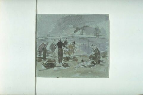 Femmes sur un quai, image 1/1