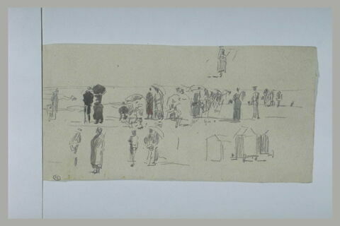 Plage animée par diverses figures, image 1/1