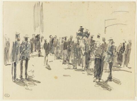 Passants dans une rue, image 1/2