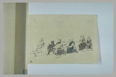 Marin et quatre femmes, assis, image 1/1