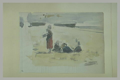 Groupe de femmes sur une plage en Bretagne, image 2/2