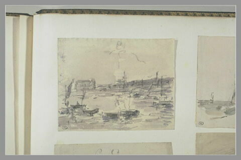 Petits bateaux réunis dans une rade, image 1/1