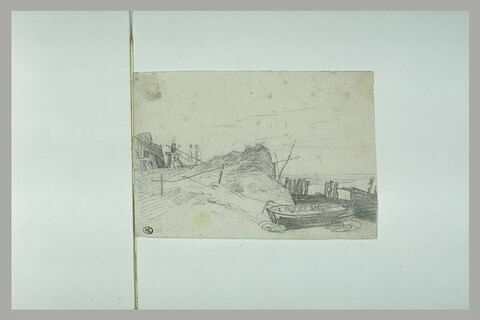 Dunes avec des cabanes et des barques, image 1/1
