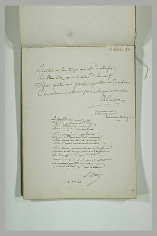 Textes En Vers De Cuisin Et Ottin Avec Une Citation De J Du Bellay Louvre Collections