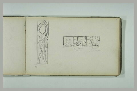 Etudes de différents motifs décoratifs en bas-reliefs, image 1/1
