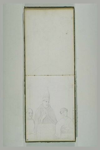 Pape entouré de moines dans une niche, image 2/2