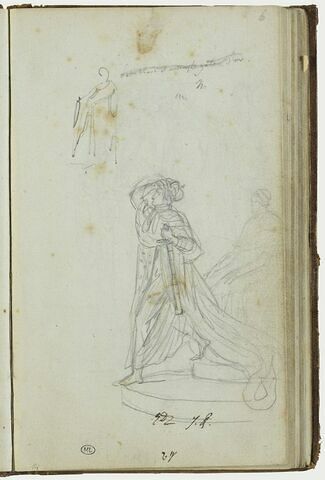 Etude de Napoléon, pour la cérémonie du 'Sacre de Napoléon', image 1/1
