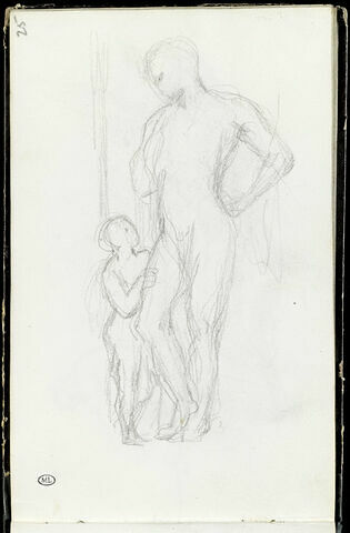 Homme et un enfant, debout, image 1/2