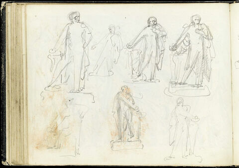 Sept études d'après une statue, image 1/2