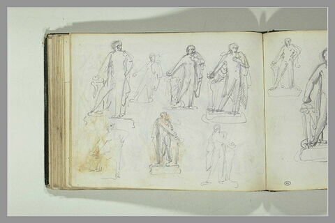 Sept études d'après une statue, image 2/2