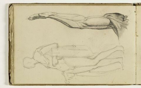 Homme nu ; bras écorché, image 1/2