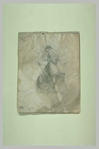 Caricature d'un cavalier sur sa monture, image 2/2
