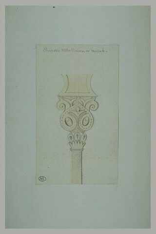 Ornement de colonne relevé à Villaviciosa, image 2/2