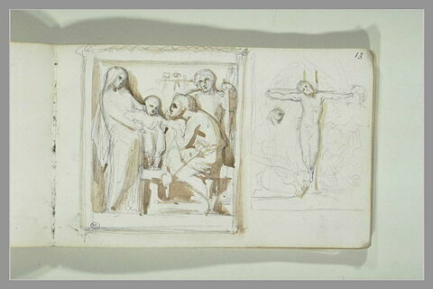 Sainte Famille et Christ en Croix, image 2/2