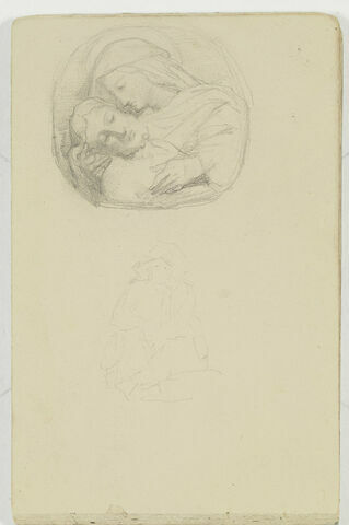Vierge et le Christ ; figure assise, image 1/2