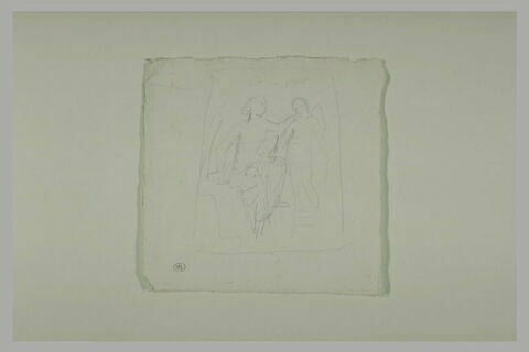 Projet ou copie d'un bas-relief : 'Vénus et l'Amour', image 1/1