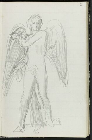 Figure ailée, debout, image 1/1