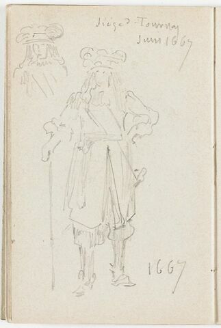 Personnage en costume du XVIIè siècle