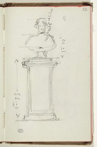 Buste sur un piédestal, image 1/2