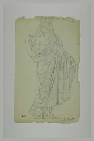 Femme debout, drapée, d'après l'antique, image 1/1