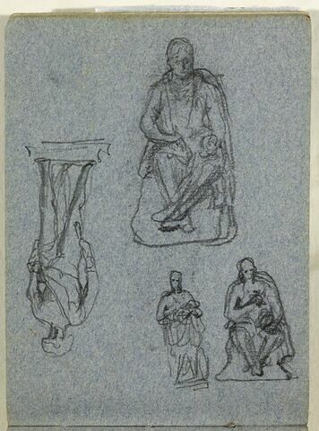 Quatre personnages sculptés, image 1/1