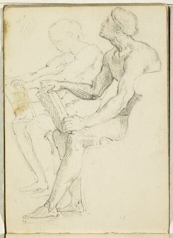 Deux figures tenant un livre, image 1/1