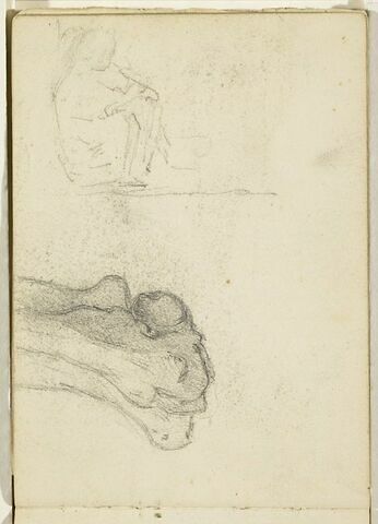 Etude d'os et croquis de personnage, image 1/1