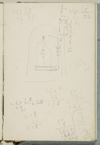 Esquisse, relevé de dimensions et mesures, image 1/2
