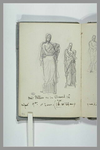 Deux esquisses de sculptures antiques, image 2/2