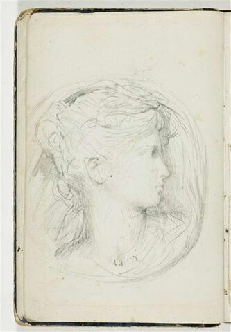 Profil de femme dans un médaillon, image 1/2