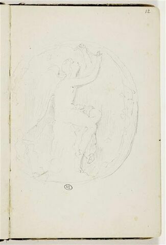 Figure ailée dans un médaillon, image 1/2