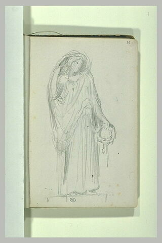 Figure drapée tenant une couronne, image 2/2